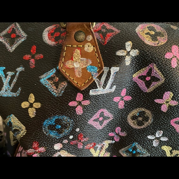 Custom painted Authentic Louis Vuitton Speedy Bag - Picture 4 of 16